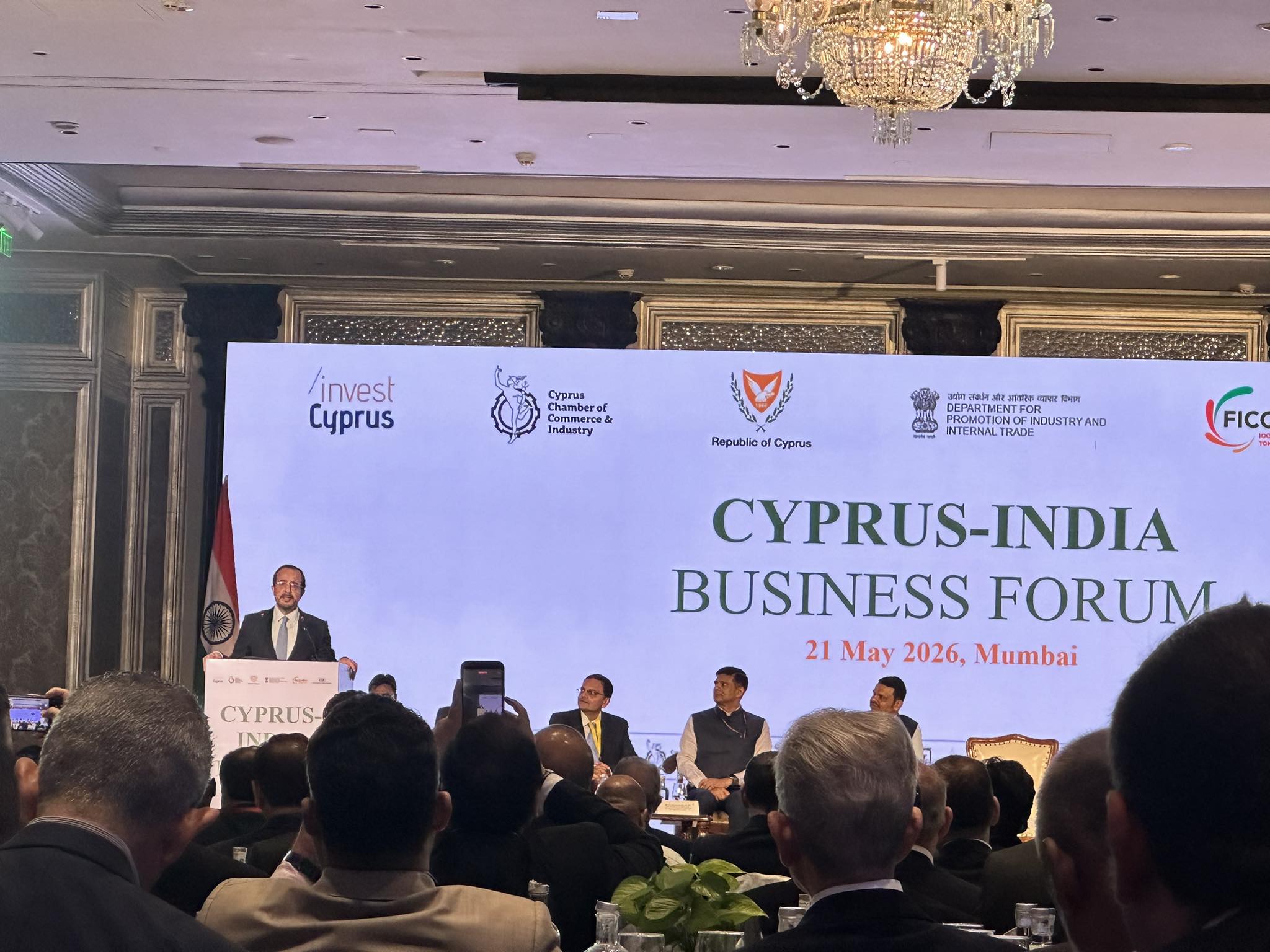 President Christodoulides announced the opening of a Cypriot shopping center in Mumbai