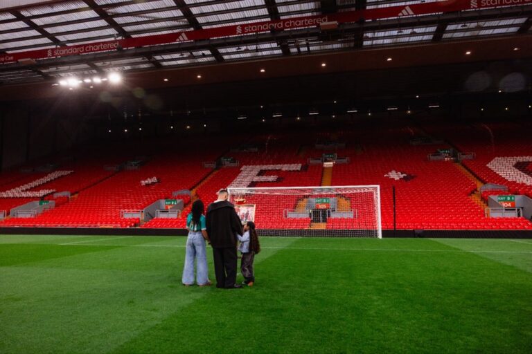 Salah showed his daughters the place where he made his name, shortly before his farewell at Anfield