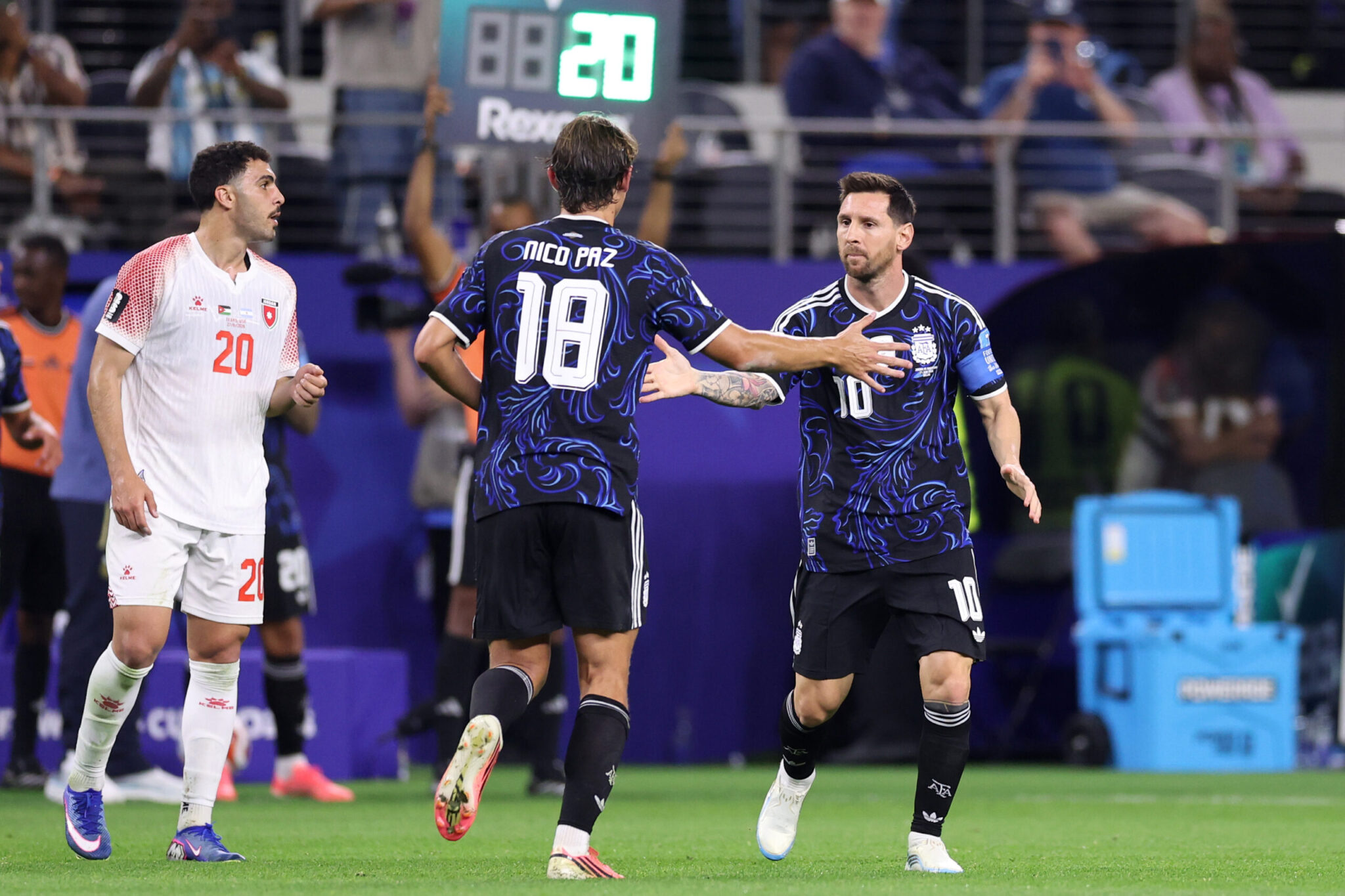 On the same global stage as the Argentine national team, 28 years after their fathers