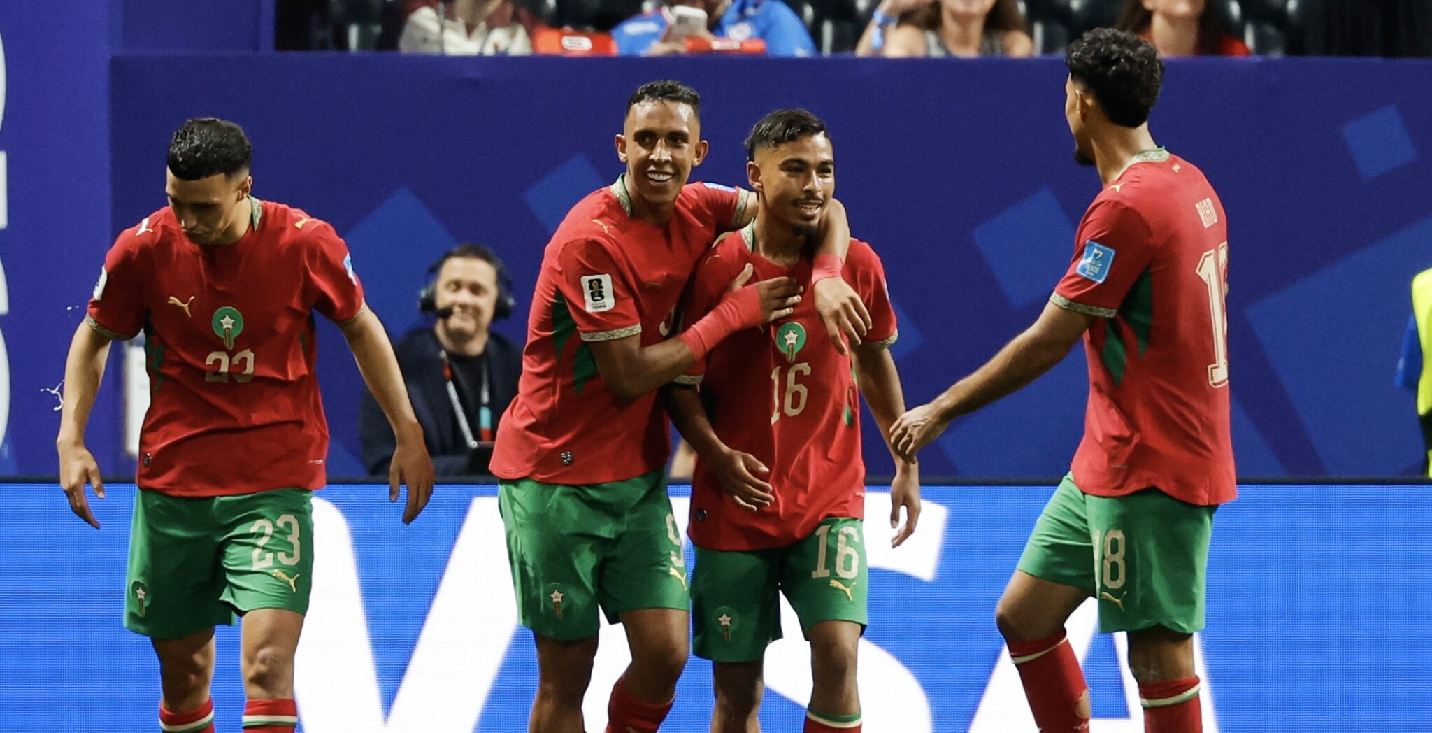 Morocco advanced to the Round of 32 with a 4-0 win in Haiti