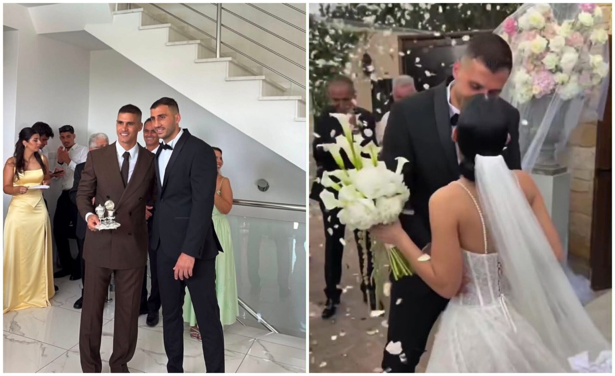 Pieros Sotiriou: His brother got married – A sweet photo with Maria Kortzia at the wedding