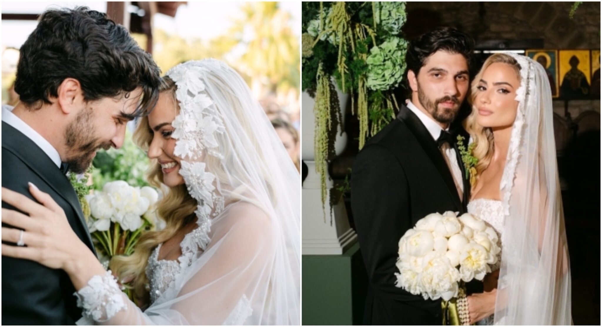 Eirini Karantoni & Konstantinos Porfiriou: The photo album of their enchanting wedding