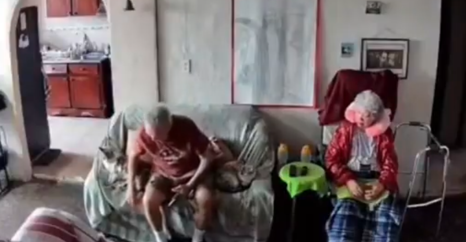 Heartwarming video: Elderly man shields his wife with his body during an earthquake in Venezuela