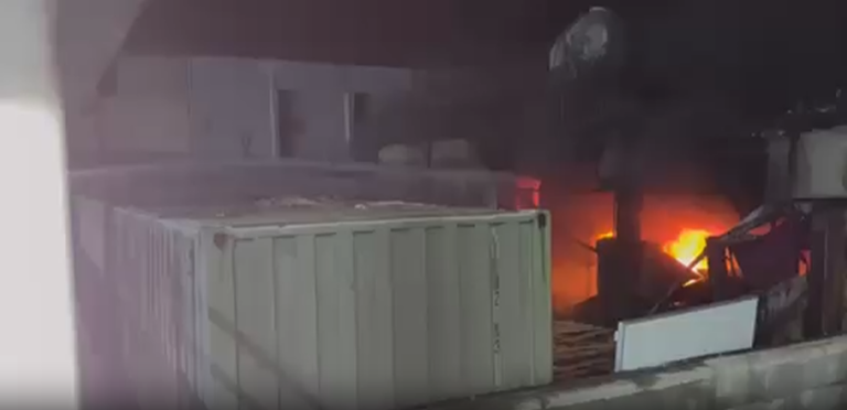VIDEO: Fires kept flaring up throughout the night; firefighting crews remain on standby at the factory in Aradippou