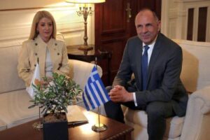 The Cyprus issue and matters related to the European context were discussed at the meeting between the President of the Republic and the Greek Foreign Minister