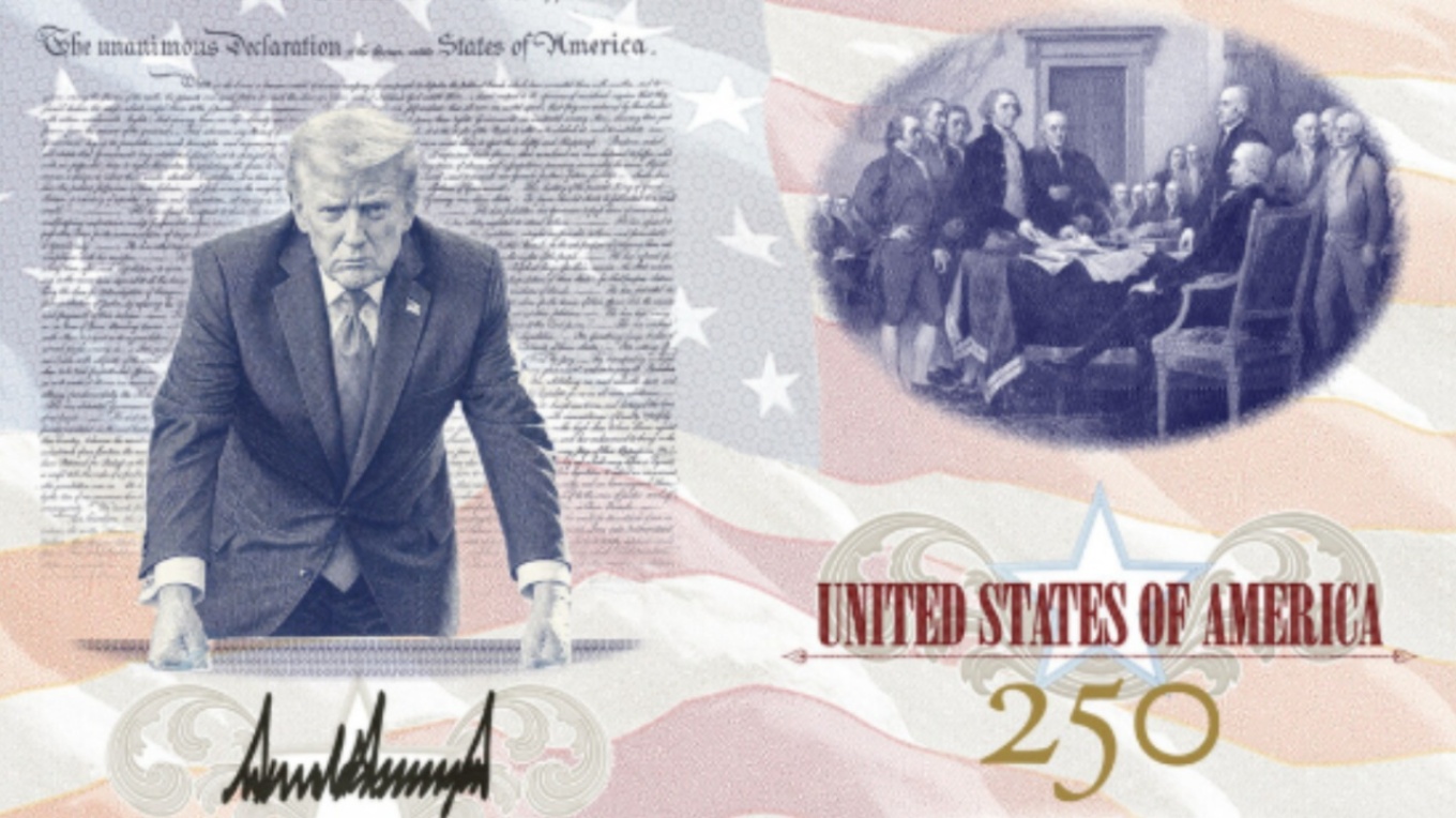 Trump unveils the new passport featuring his portrait: “Welcome, but be on your best behavior”