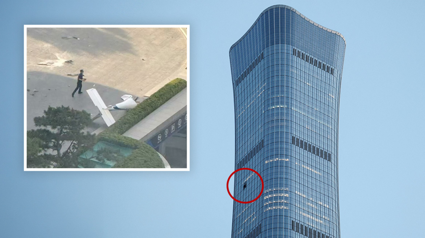 Small Plane Crashes Into Beijing's Tallest Skyscraper (VIDEO)