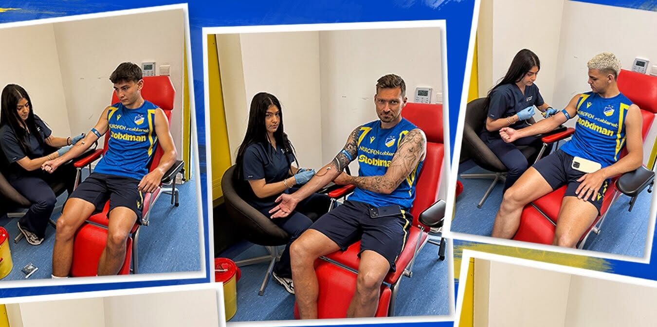 The APOEL players underwent blood tests