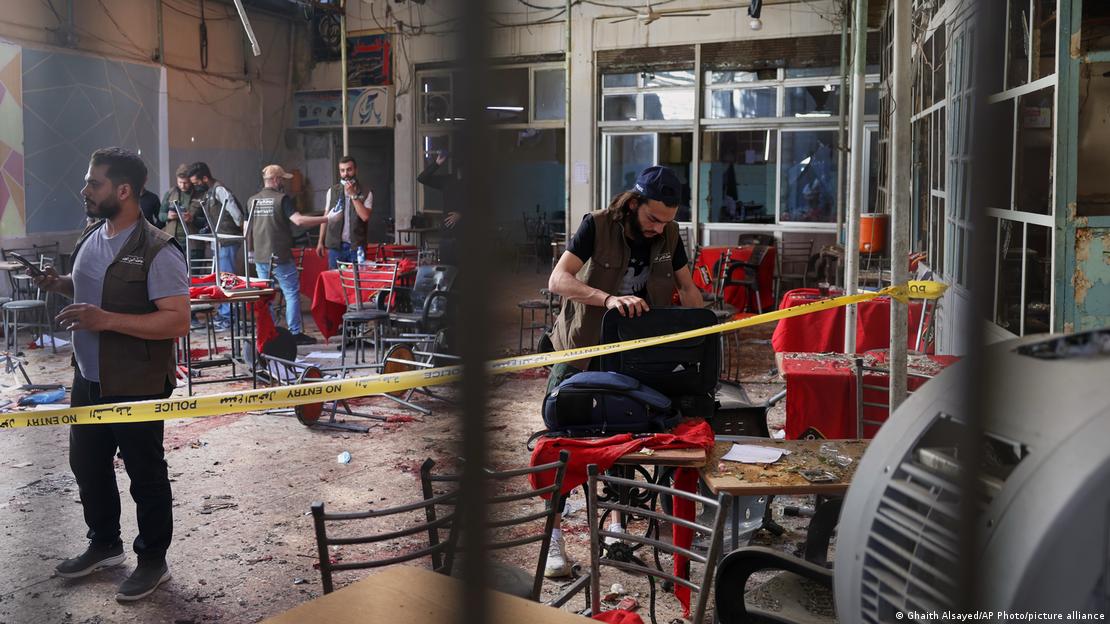 Chaos in Damascus: Nine dead after a bomb attack on a café