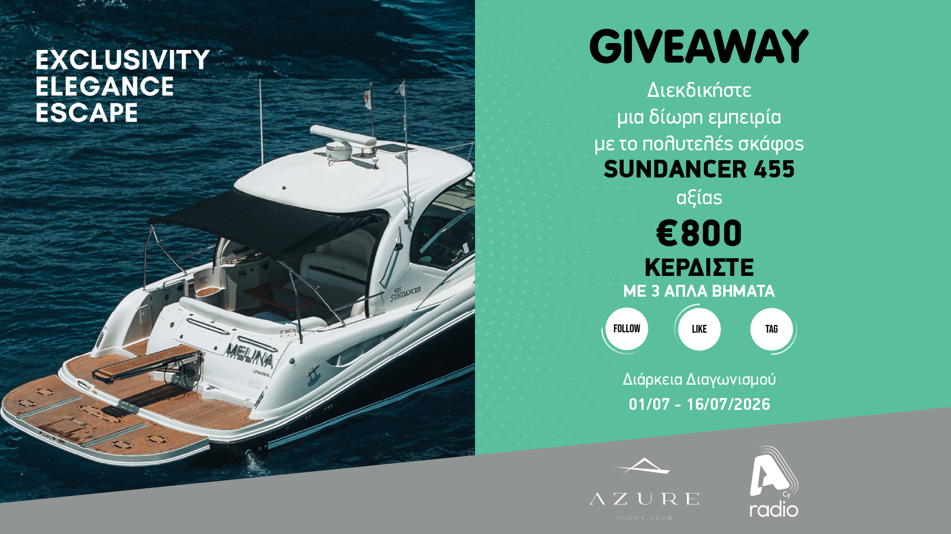 Terms and Conditions of the AZURE YACHTS Contest Organized by Alpha Radio