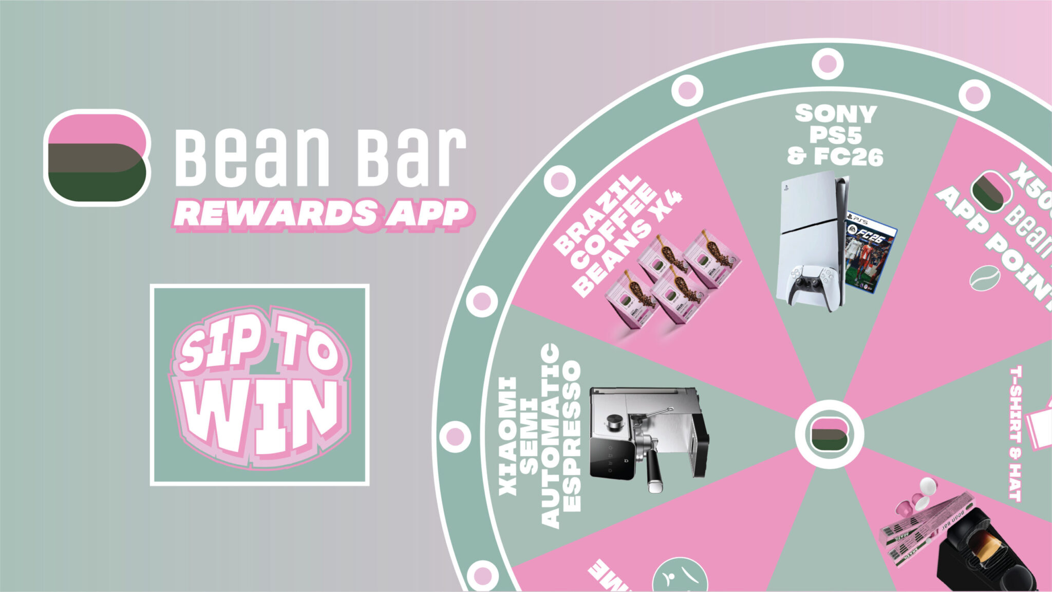 Bean Bar is rooting for Brazil in the World Cup and giving away prizes