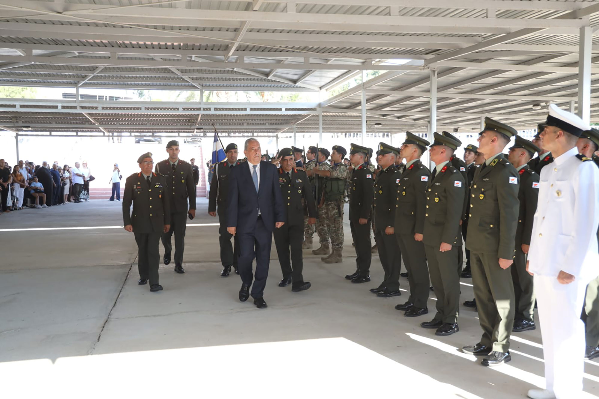 A message on ongoing training and strengthening the deterrent power of the National Guard, by Vasilis Palma