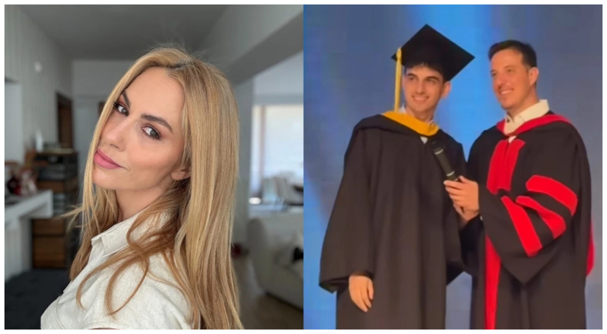 Doretta Papadimitriou: A Proud Mom at Her Son's Graduation in Cyprus (VIDEO)