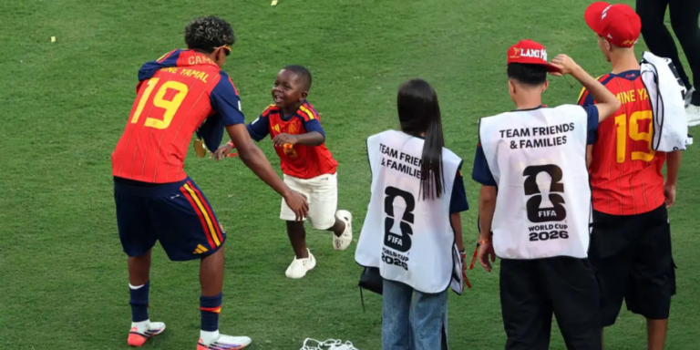 Yamal's 3-year-old brother stole the show during the World Cup celebrations