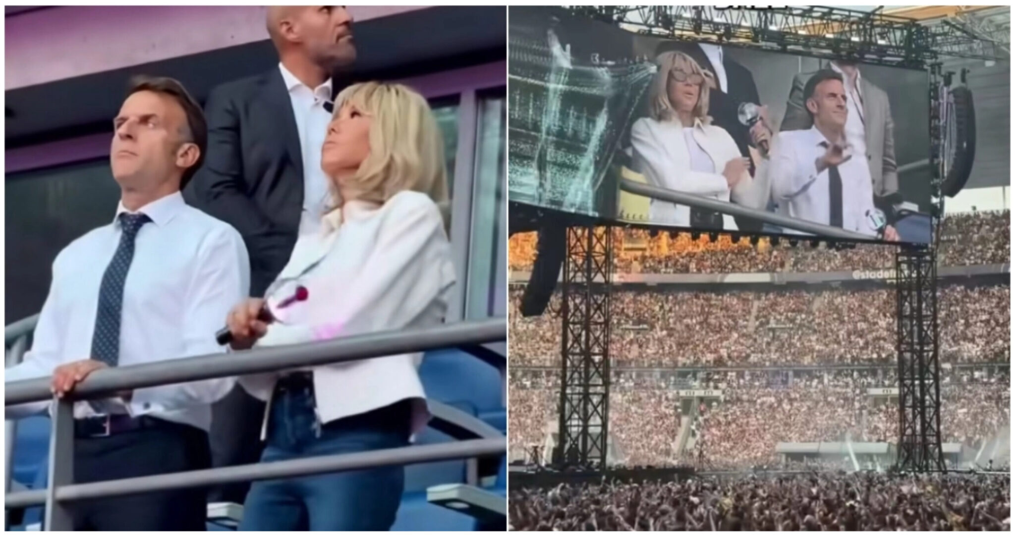Emmanuel & Brigitte Macron: They stole the show at the BTS concert in Paris (VIDEO)