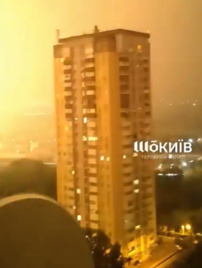 A barrage of explosions in Kyiv; ballistic missile attack