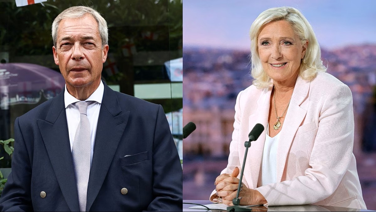 Le Pen and Farage: Deeply embroiled in corruption scandals, they are trying to save themselves by claiming there is a “witch hunt”