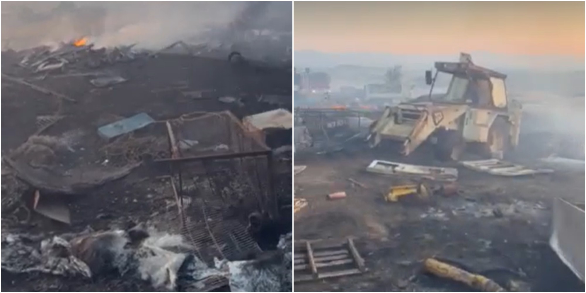 VIDEO: The fire in Ergates left nothing but ashes and rubble in its wake