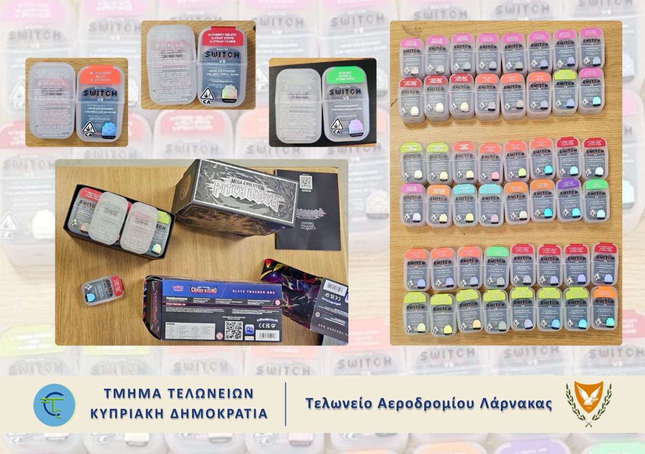 Customs: 48 vapes containing THC were found hidden in “children’s toys”
