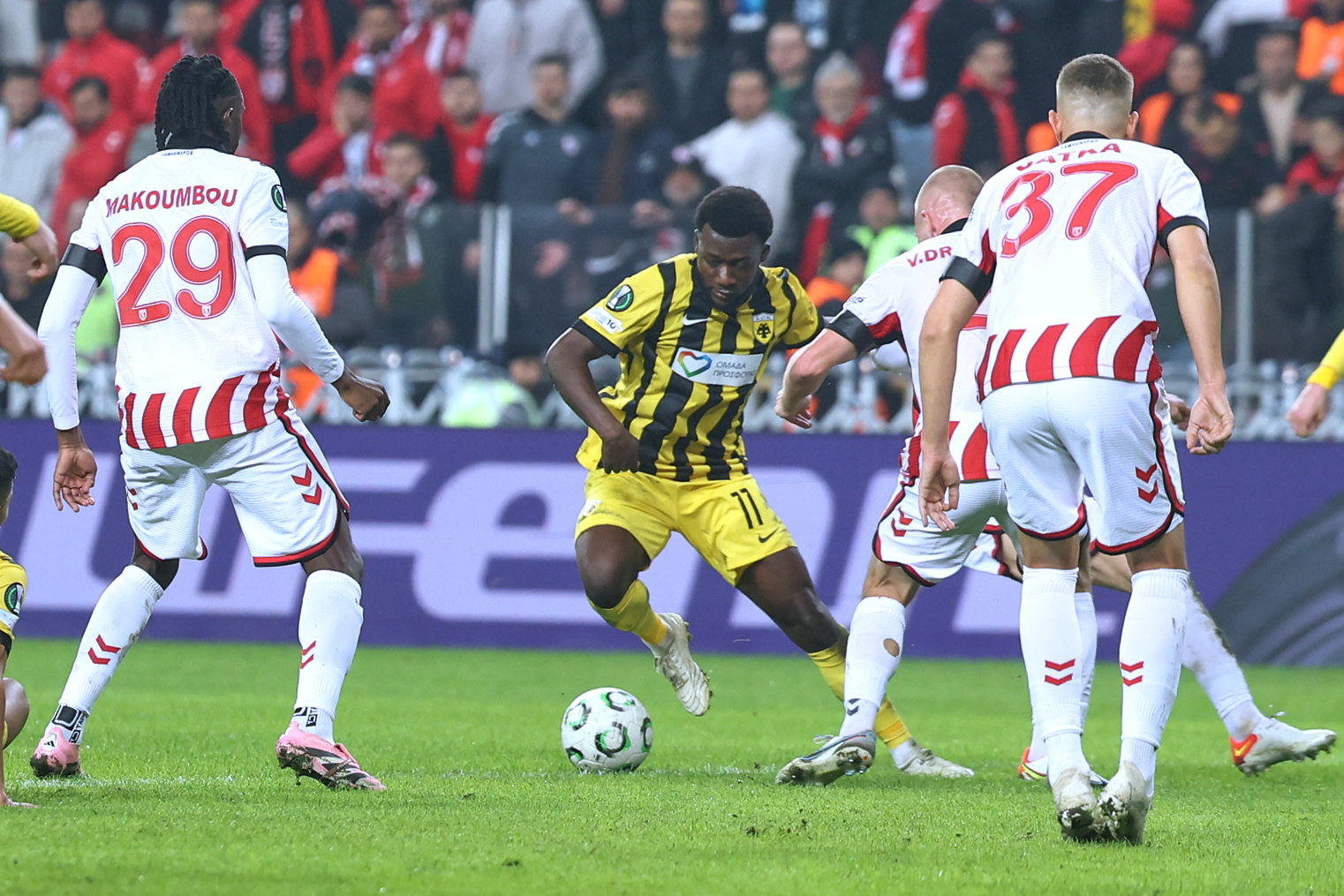 Koita is expected to participate in AEK's final practice session ahead of the match against Levski