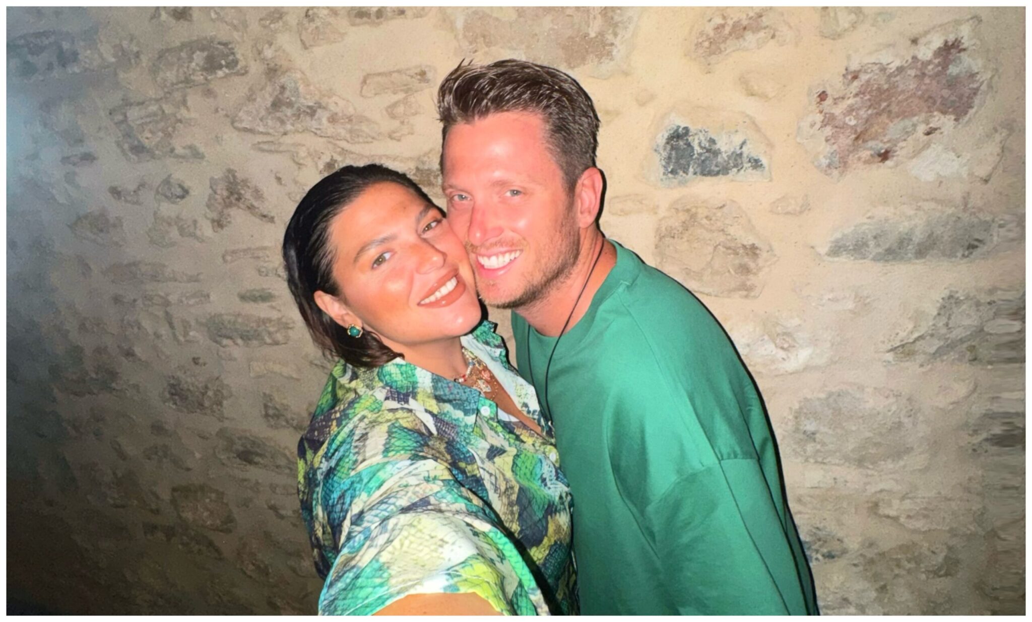 Danae Barca: A romantic dinner with her husband by the sea