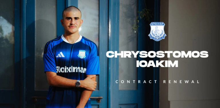 Apollon has "signed" Chrysostomos Ioakeim through 2028
