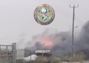 Shocking images in Kokkinotrimithia: Lightning struck near the middle school, causing a large fire at the site (VIDEO)