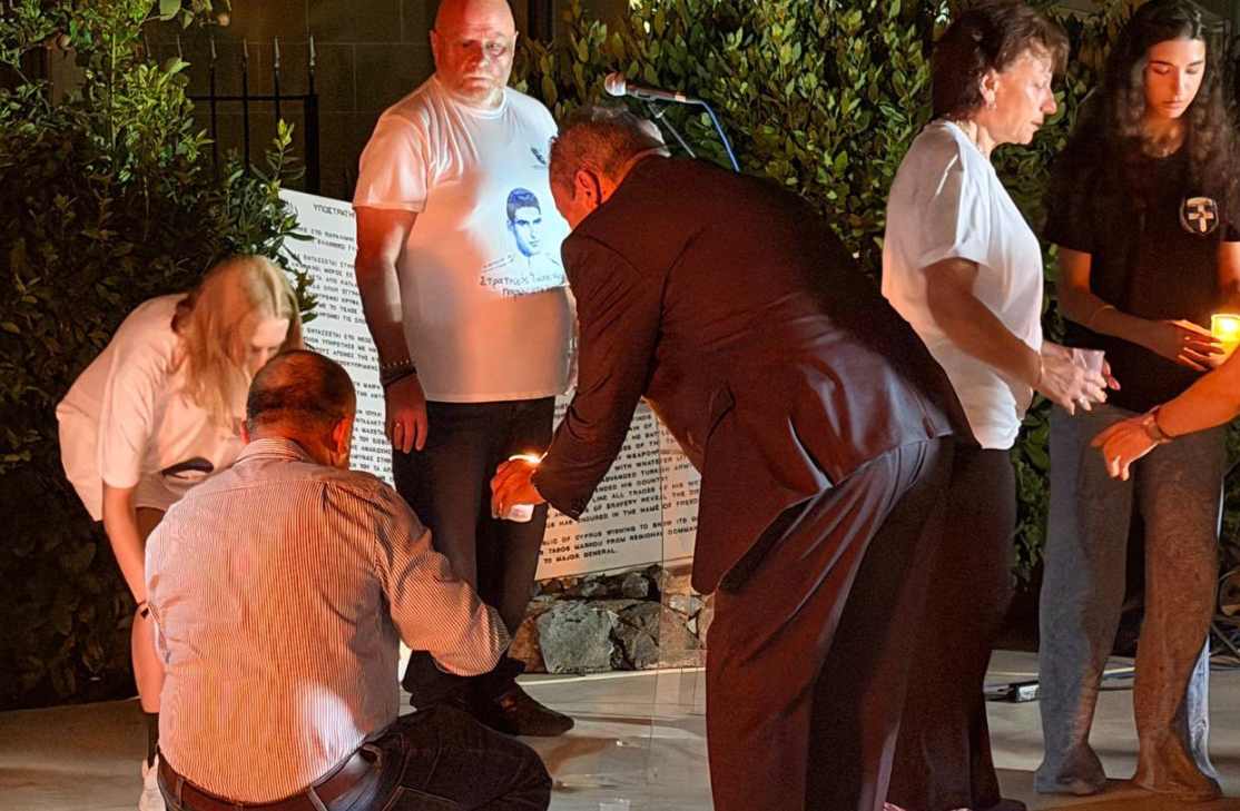 People from all over Cyprus gathered in Paralimni to honor the memory of Tassos Markou
