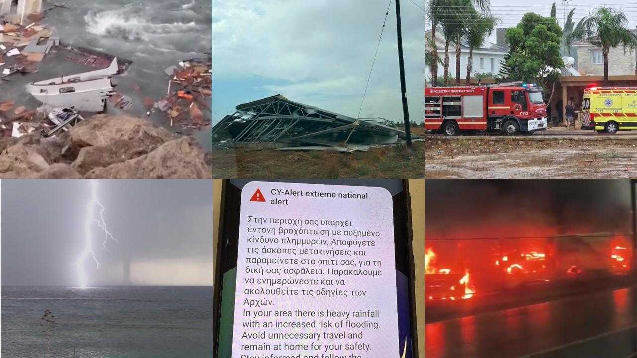 From summer… to a nightmare: What the rare storm that swept through Cyprus left in its wake (VIDEO)