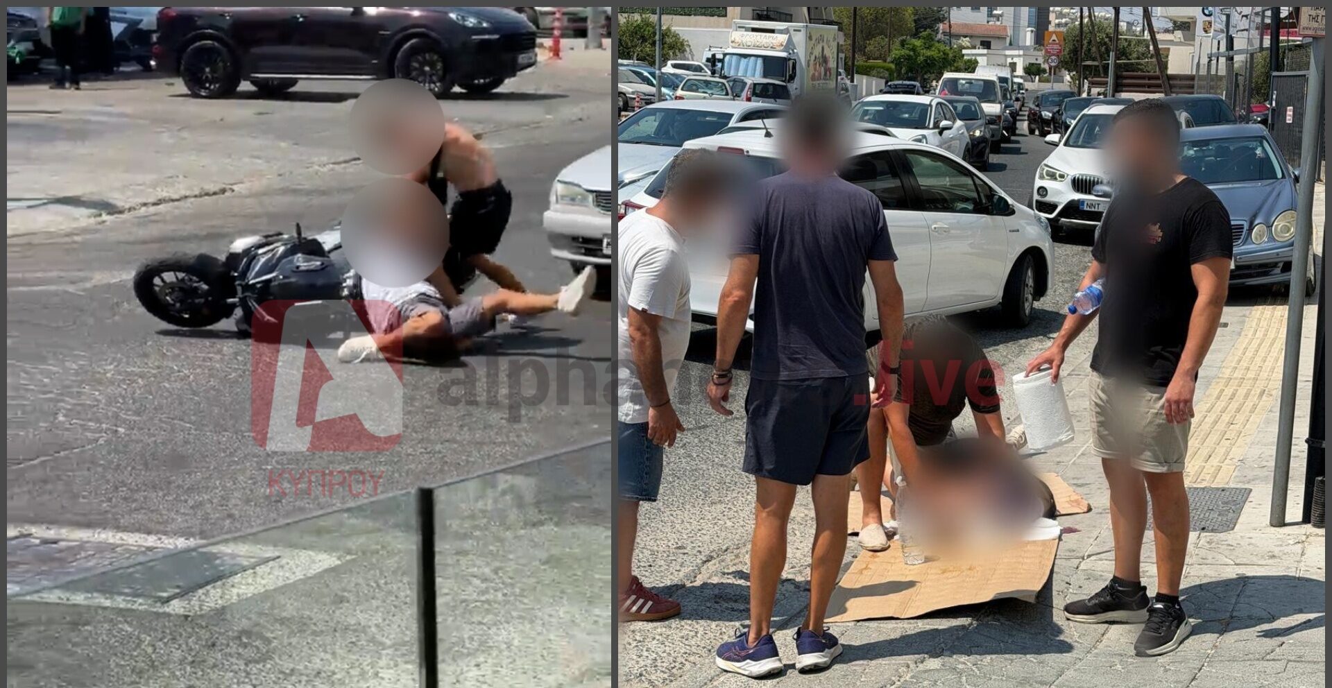 VIDEO: Authorities are searching for the “perpetrators” of a brutal beating on a street in Limassol; an accident triggered the violent incident
