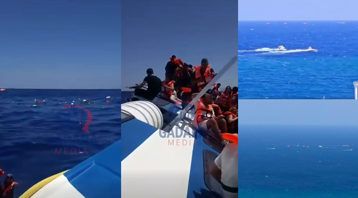 VIDEO: Ship with over 270 passengers on board sank in occupied Kyrenia