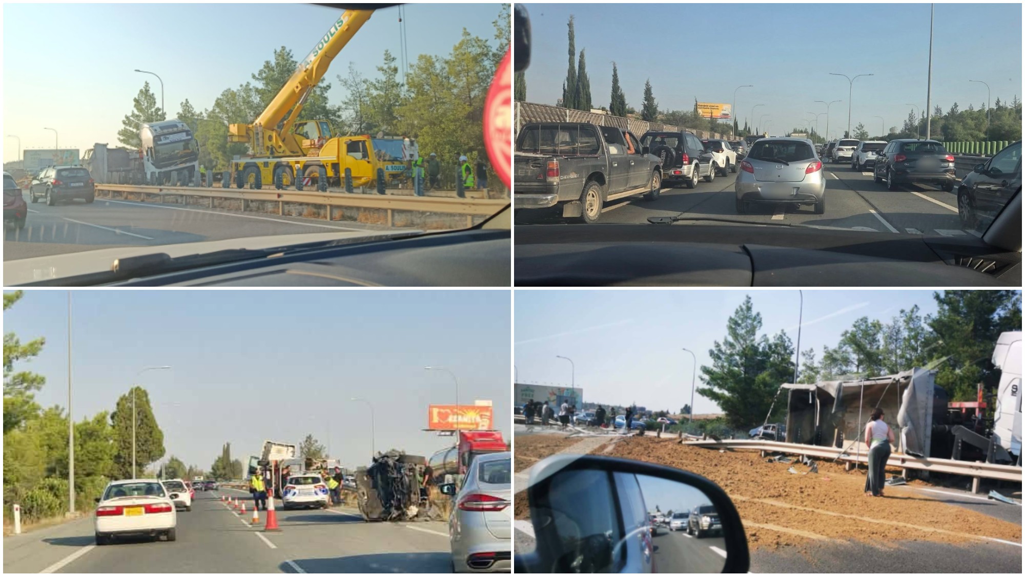 No more hassle: Traffic on the highway is back to normal