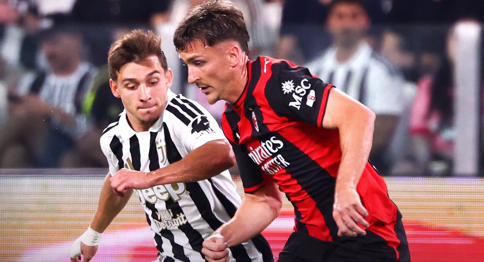 Juventus salvaged a point in the final moments against Milan