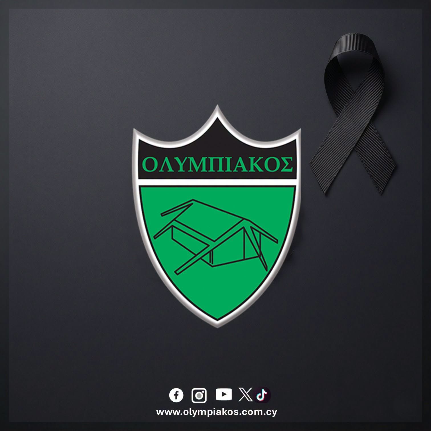 Condolence statement—also—from Olympiacos regarding Aris-Lambros Papacharalambous