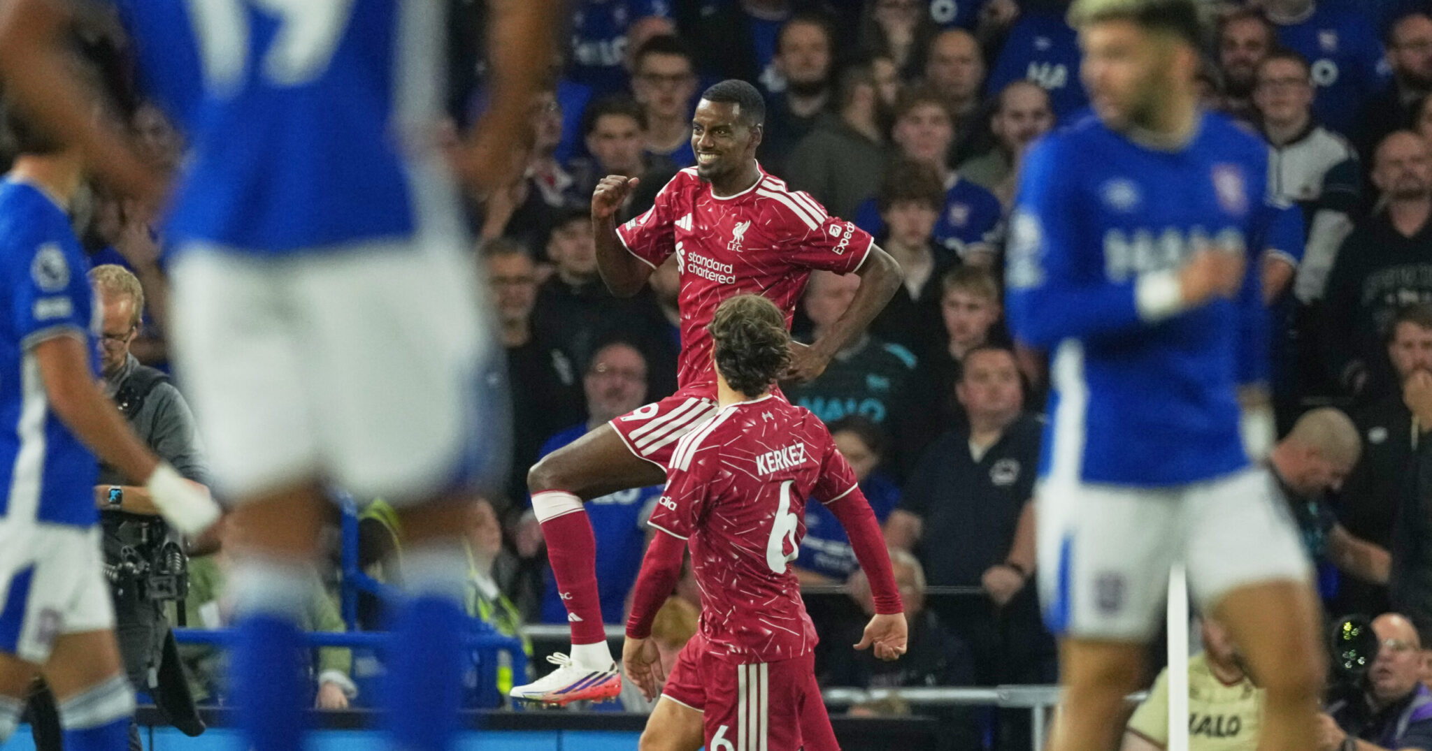 Liverpool took care of Ipswich early on and secured its first win of the season