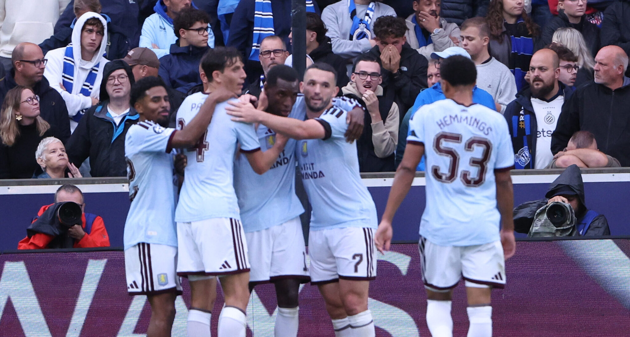 Villa beat Bruges in a landslide and got off to a flying start on its journey to the stars
