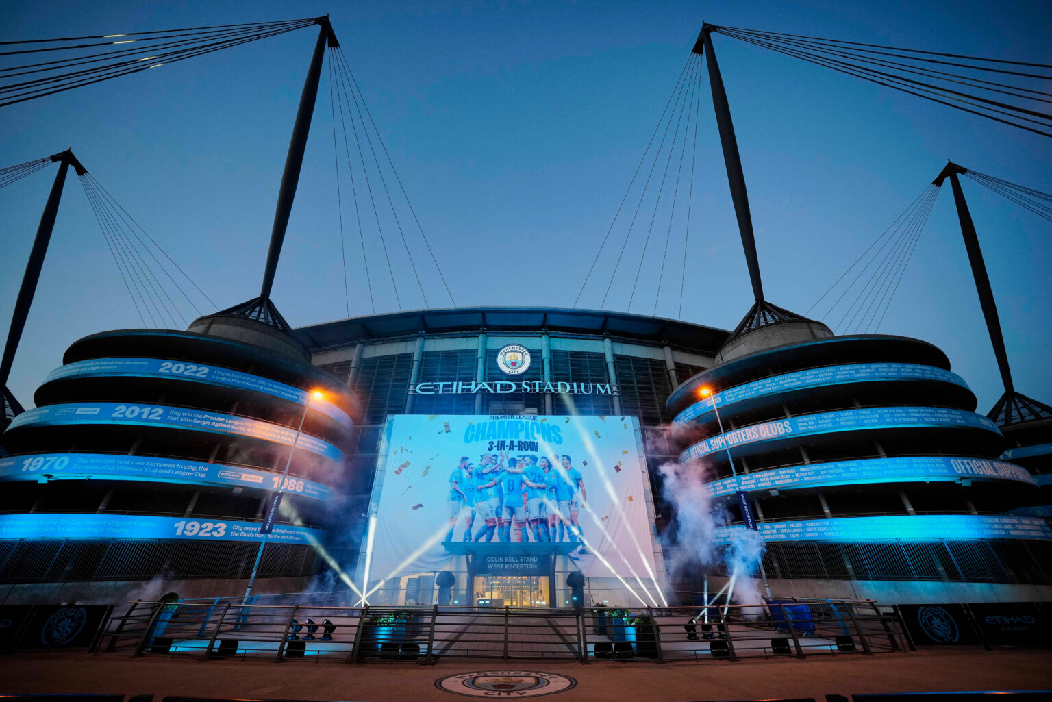 The penalty under discussion for City: A deduction of 20–25 points each season for 3–5 years