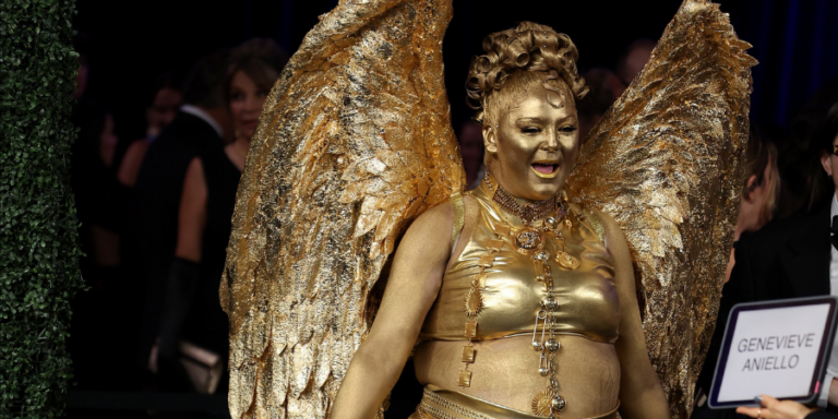 Megan Stalter: She dressed… literally like an Emmy Award