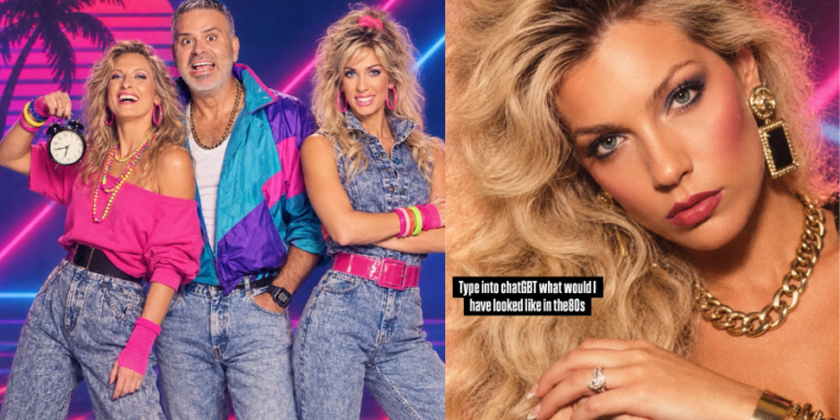 This new trend shows us what we would look like if our photos had been taken sometime in the ’80s