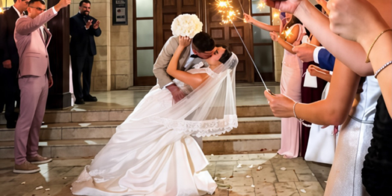 Polina Georgiou – Marios Kastros: The Fairytale Wedding, the Two Wedding Dresses, and the Elegant Details