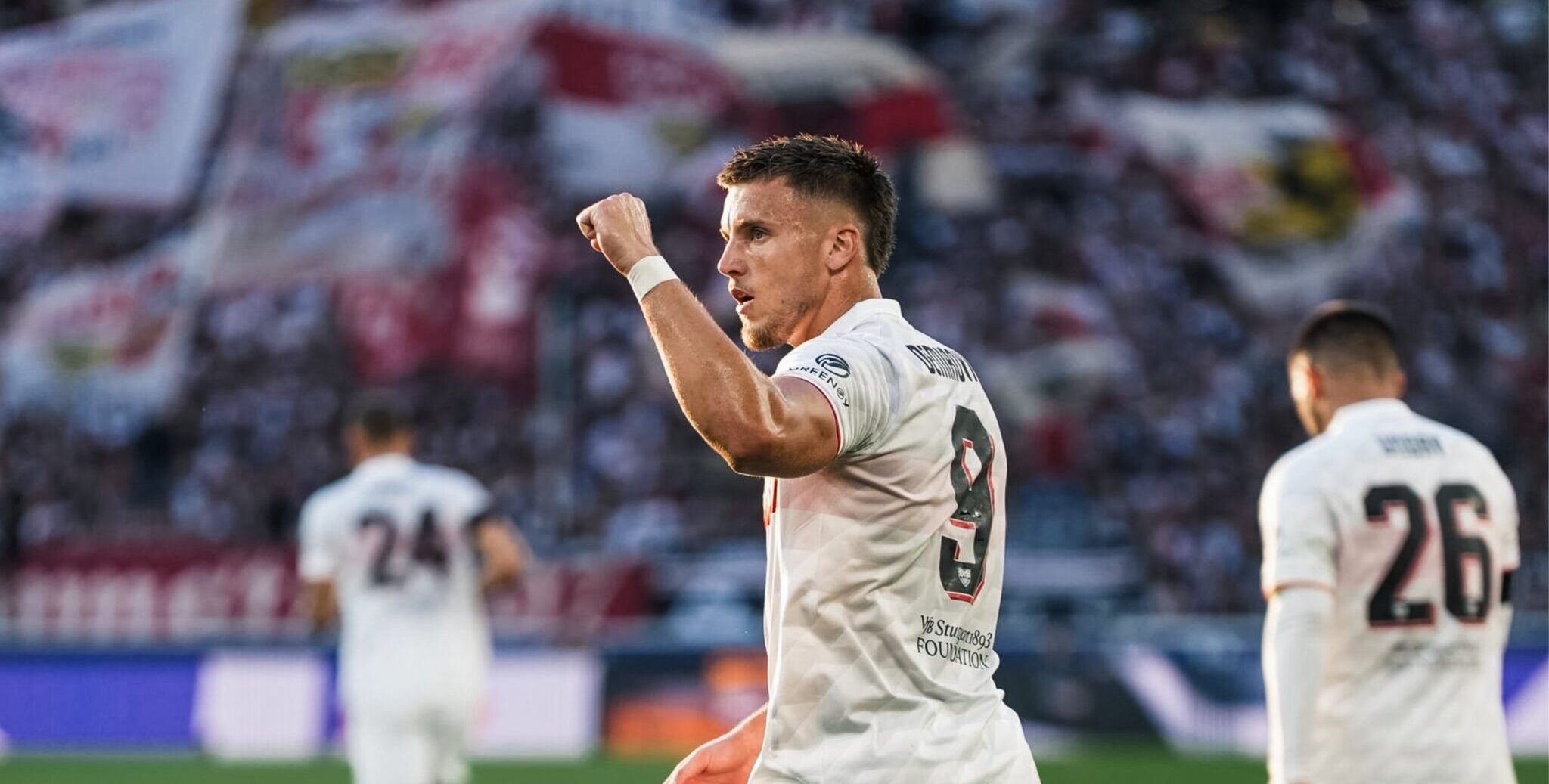 Stuttgart “Wiped Out” First-Time Participant Viking with a Hat Trick by Demirović