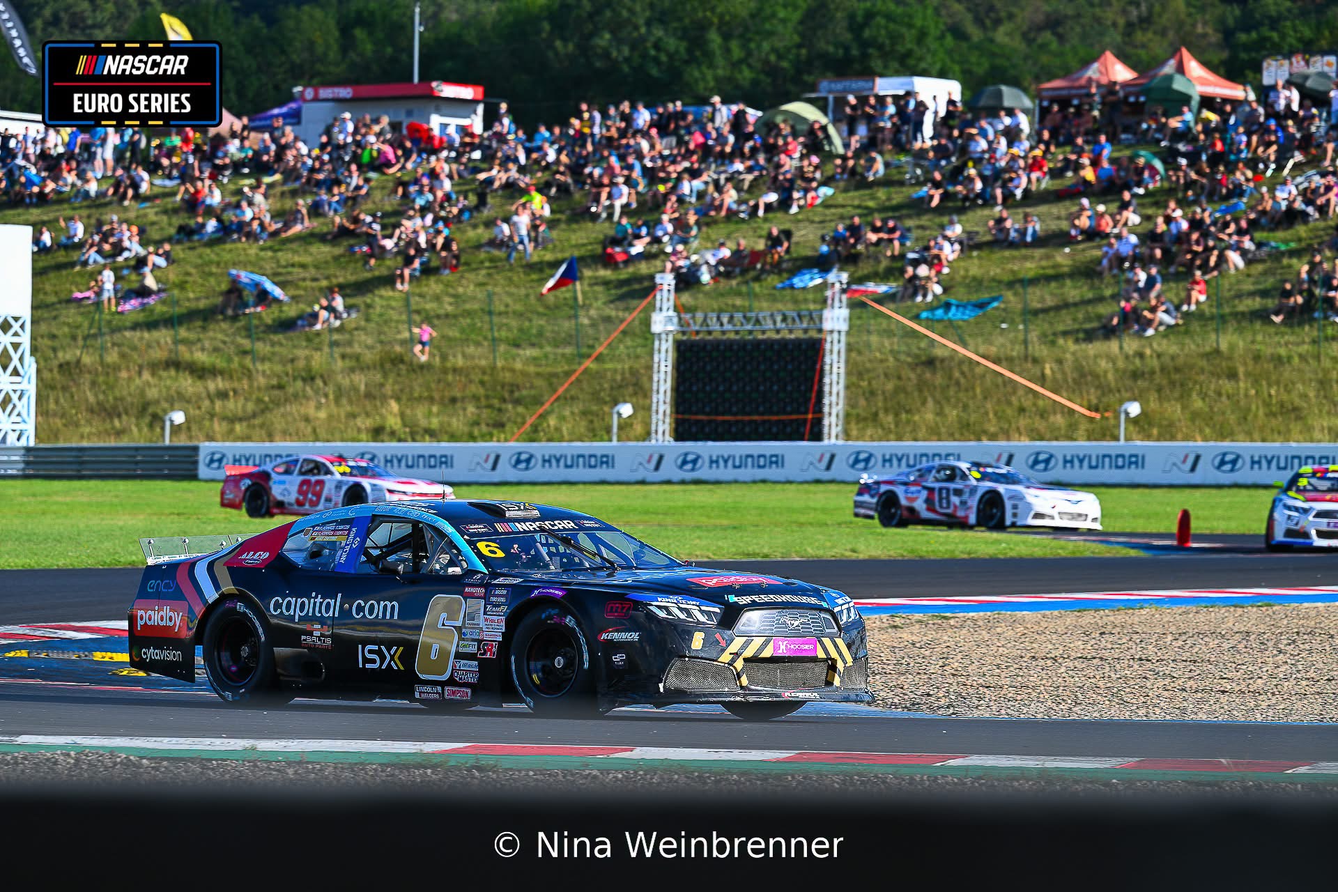 In the semifinal race of the NASCAR European Championship, Vladimiros Tziortzis