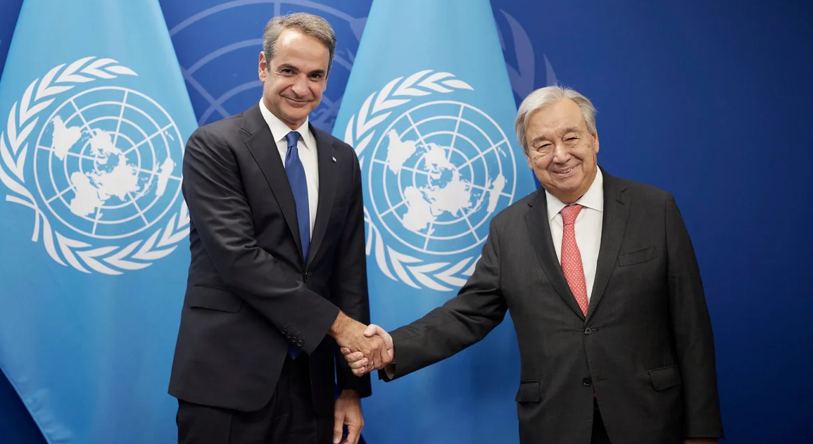 Cyprus, Ukraine, and the Middle East on the agenda at the Mitsotakis–Guterres meeting