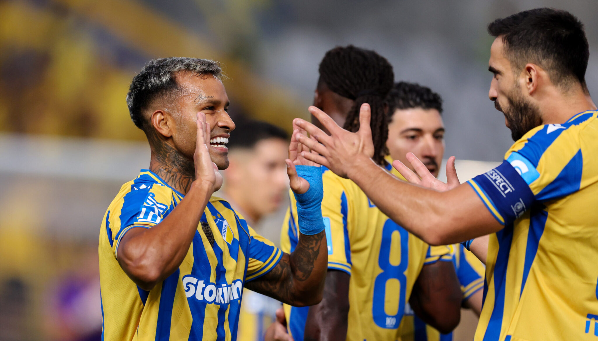 APOEL vs. Krasava ENY Friendly Match in Archangelos