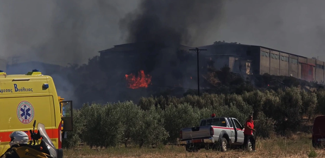 Footage of the fire in Tanagra has been improved following the Phantom’s crash at Athens Flying Week (VIDEO)