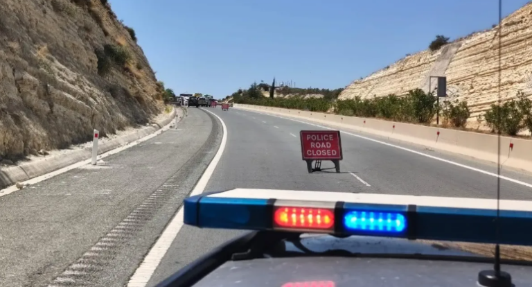 Appeal from the Bases Police regarding the fatal accident after the tunnel toward Paphos, in which a 76-year-old man was killed