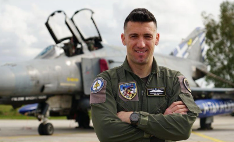 The funeral of Phantom pilot Yiannis Blesias, who was killed in Tanagra, will be held on Thursday in Ilia