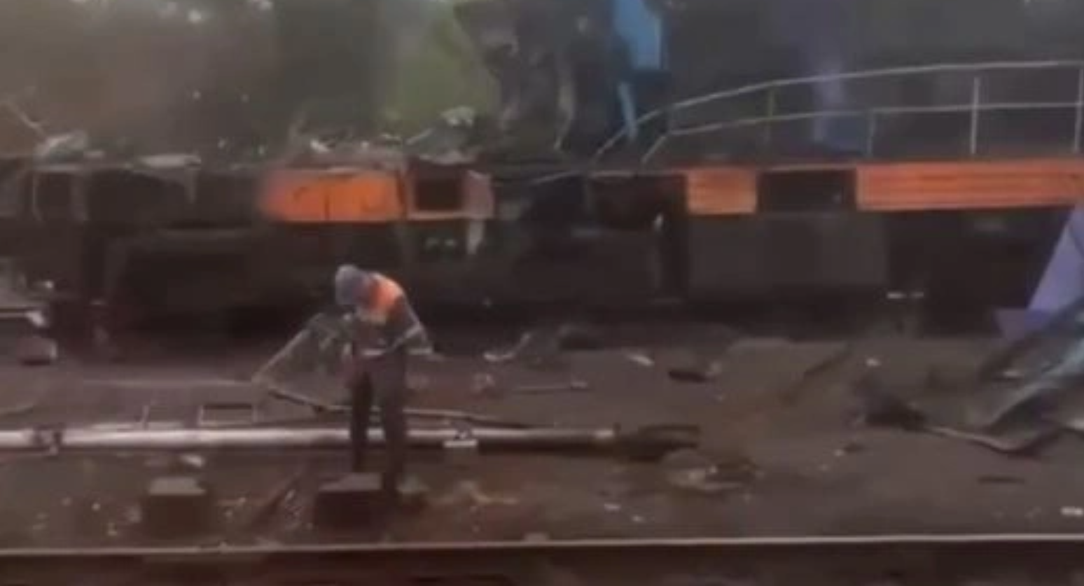 Russian drone attack on the train line Boris Johnson was traveling on from Ukraine