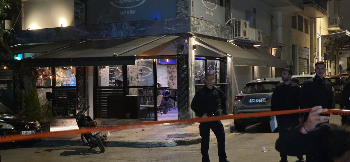 Panic at a café in Agios Panteleimonas; shots were fired; a 10-year-old girl was injured