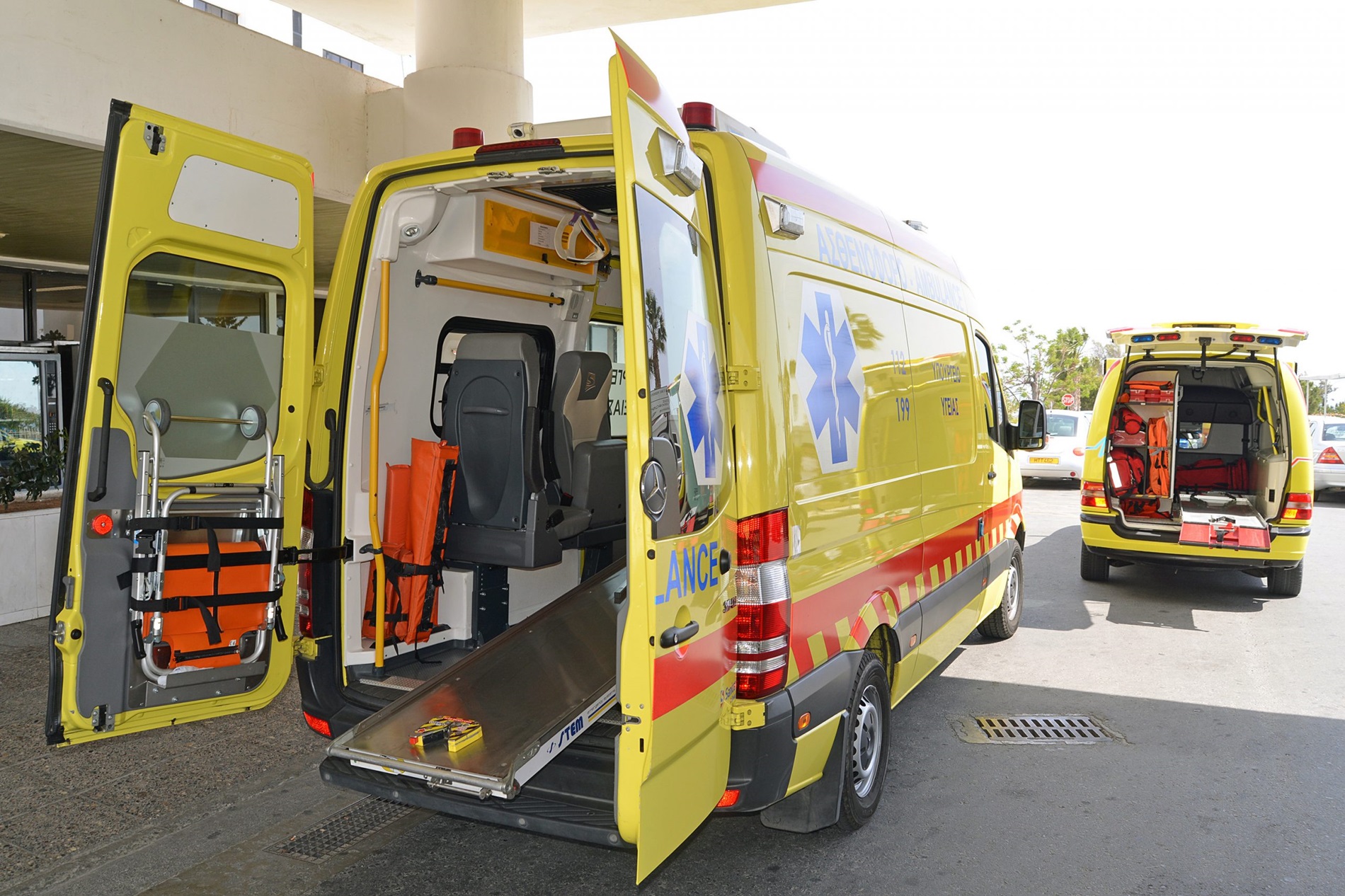 Vehicle Overturned in Limassol; Driver Hospitalized